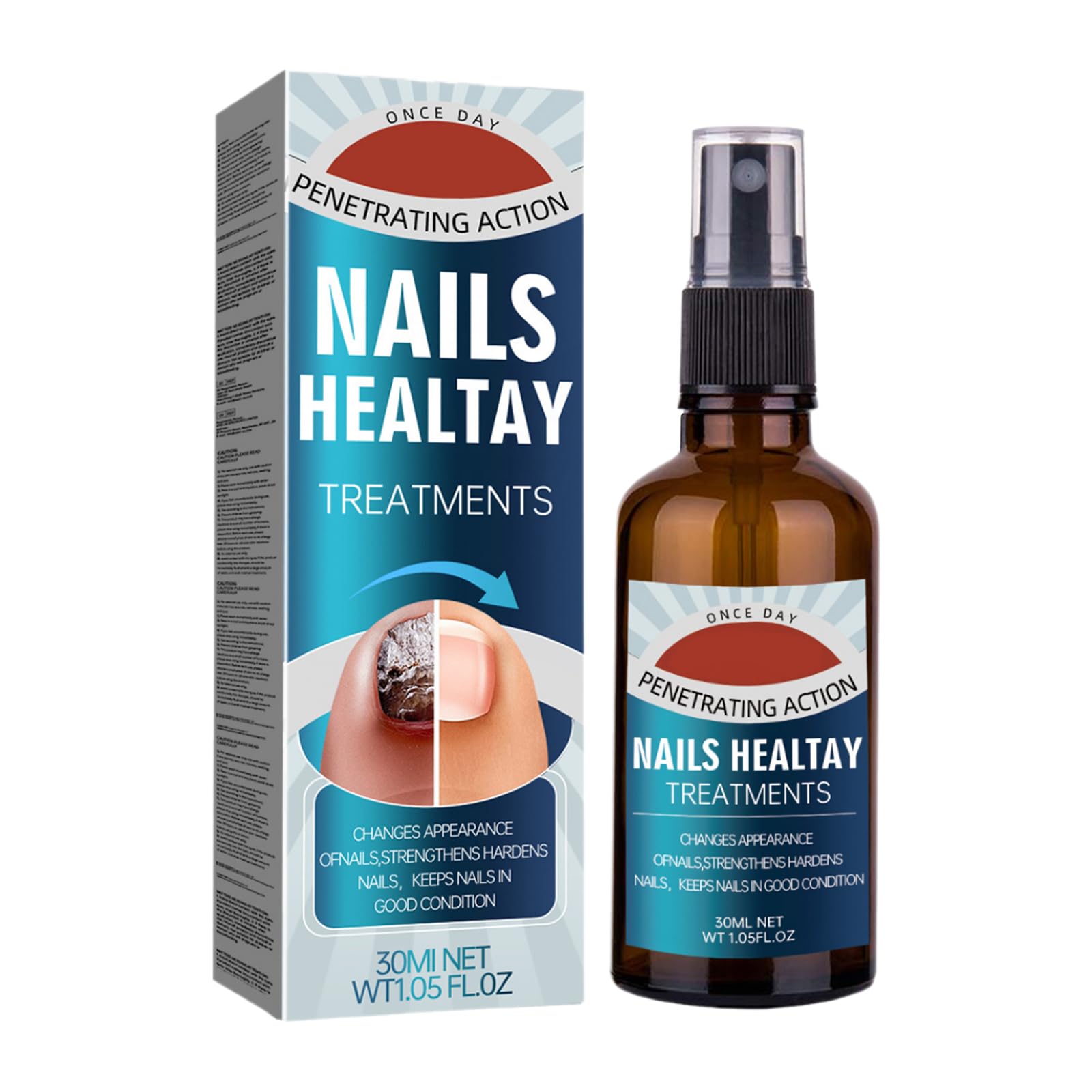 Nail Care - Nourishing Oil for Thick or Dry Toenails - Gentle Formula for Nail & Cuticle Care - Daily Foot & Nail Maintenance