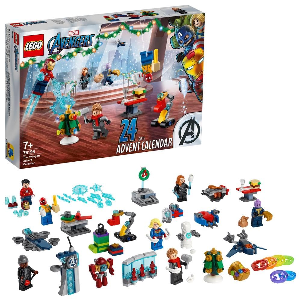 LEGO Marvel The Avengers Advent Calendar 76196 Building Kit (298 Pieces)