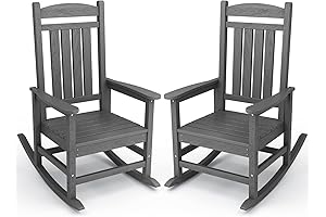 KINGYES Rocking Chair Set - Durable Outdoor Relaxation