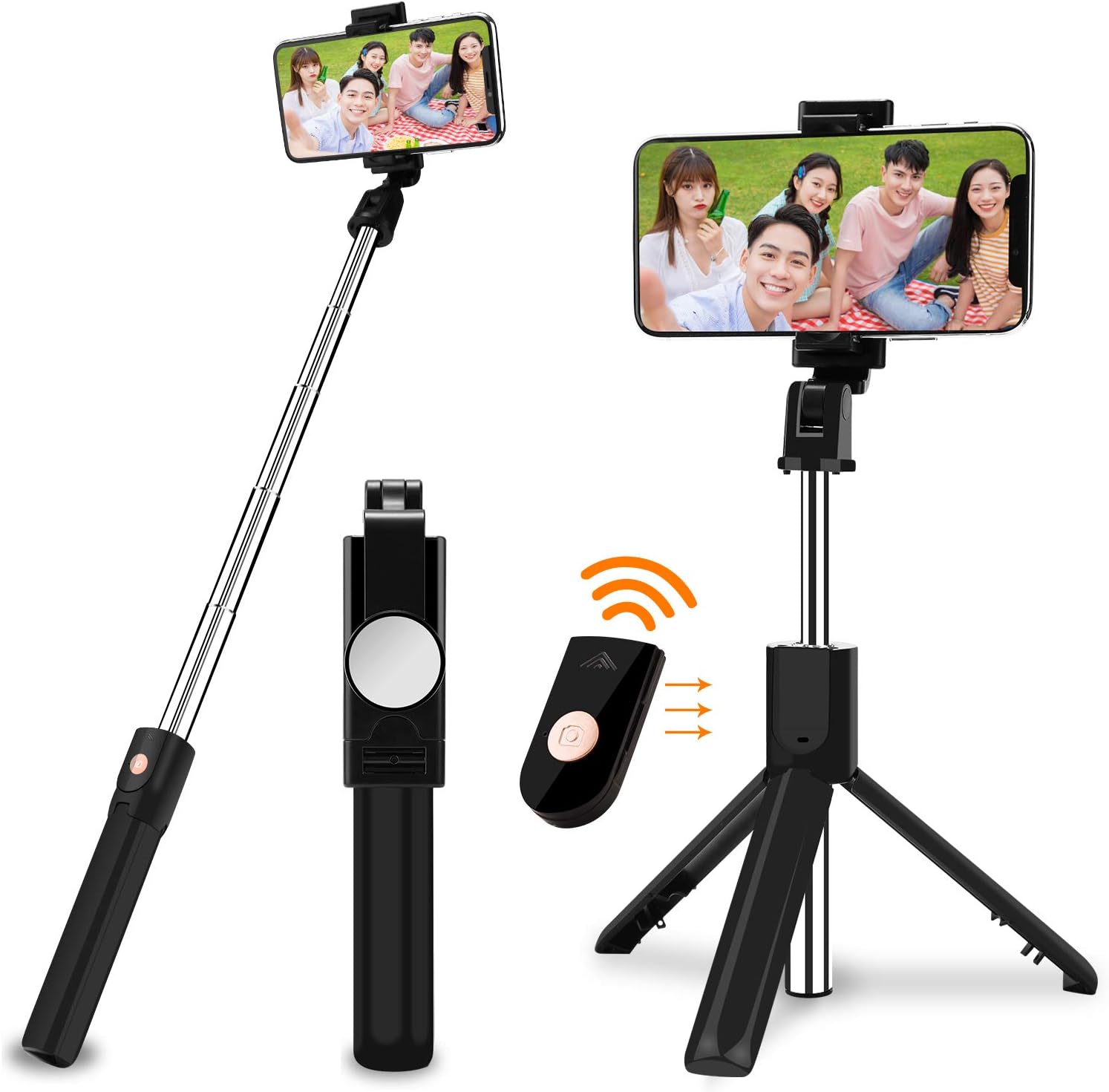 Selfie stick con telecomandi bluetooth