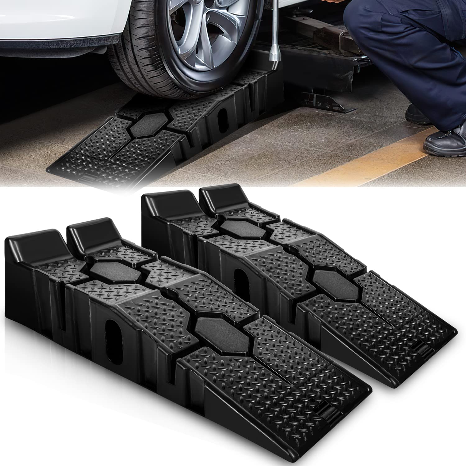 Rampa Per Pneumatici Cartrend - Per Salita E Montaggio Fino A 2000kg - Foto 6