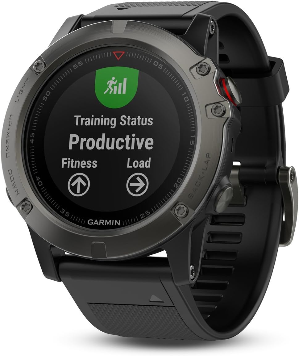 Limited Discount (Renewed)Garmin Fenix 5X Sapphire - Slate Gray with Black Band