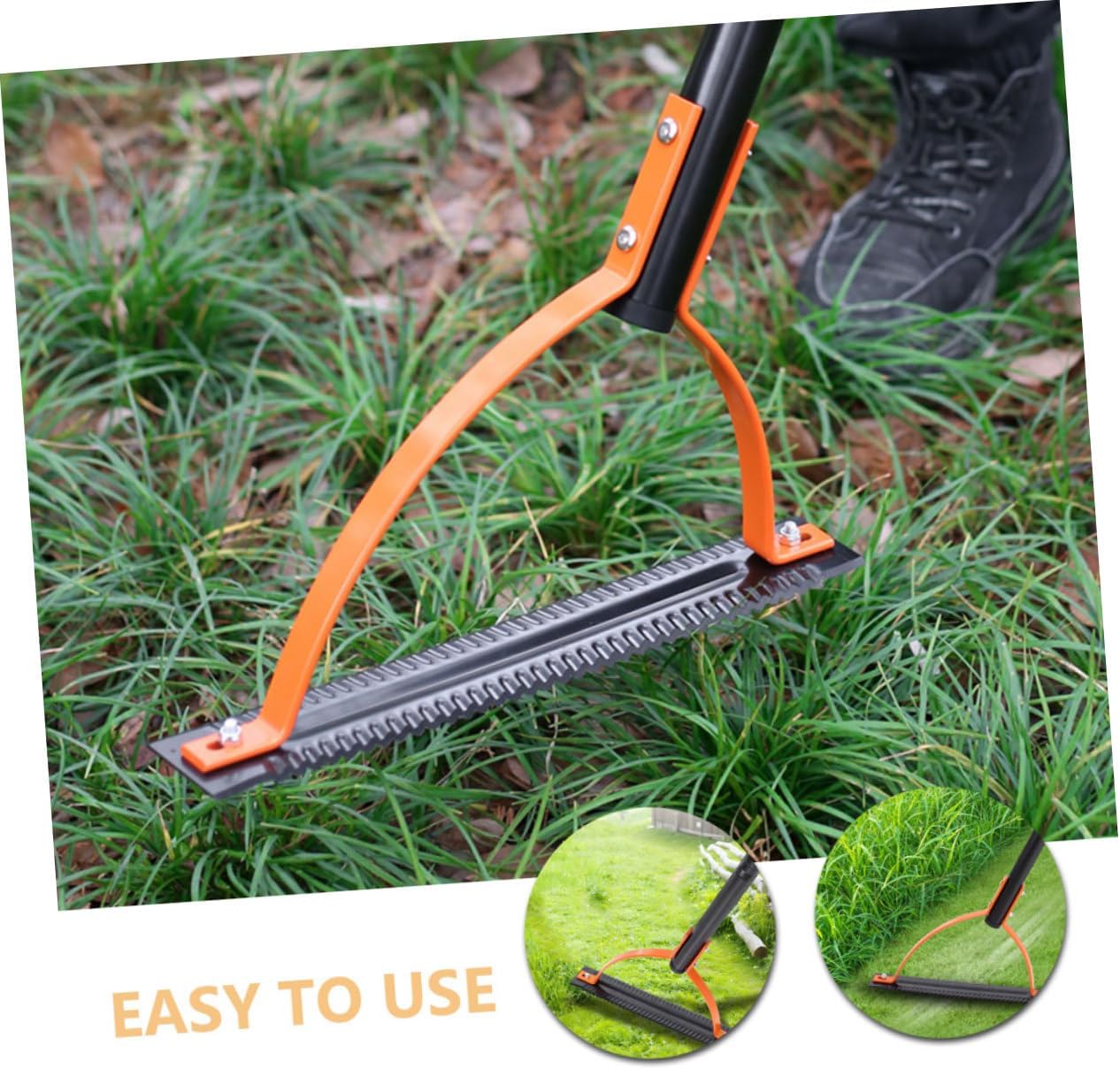 Toyvian 1.2m Manual Grass Whip Double-Edged Blades Weed Cutter for Garden Landscape