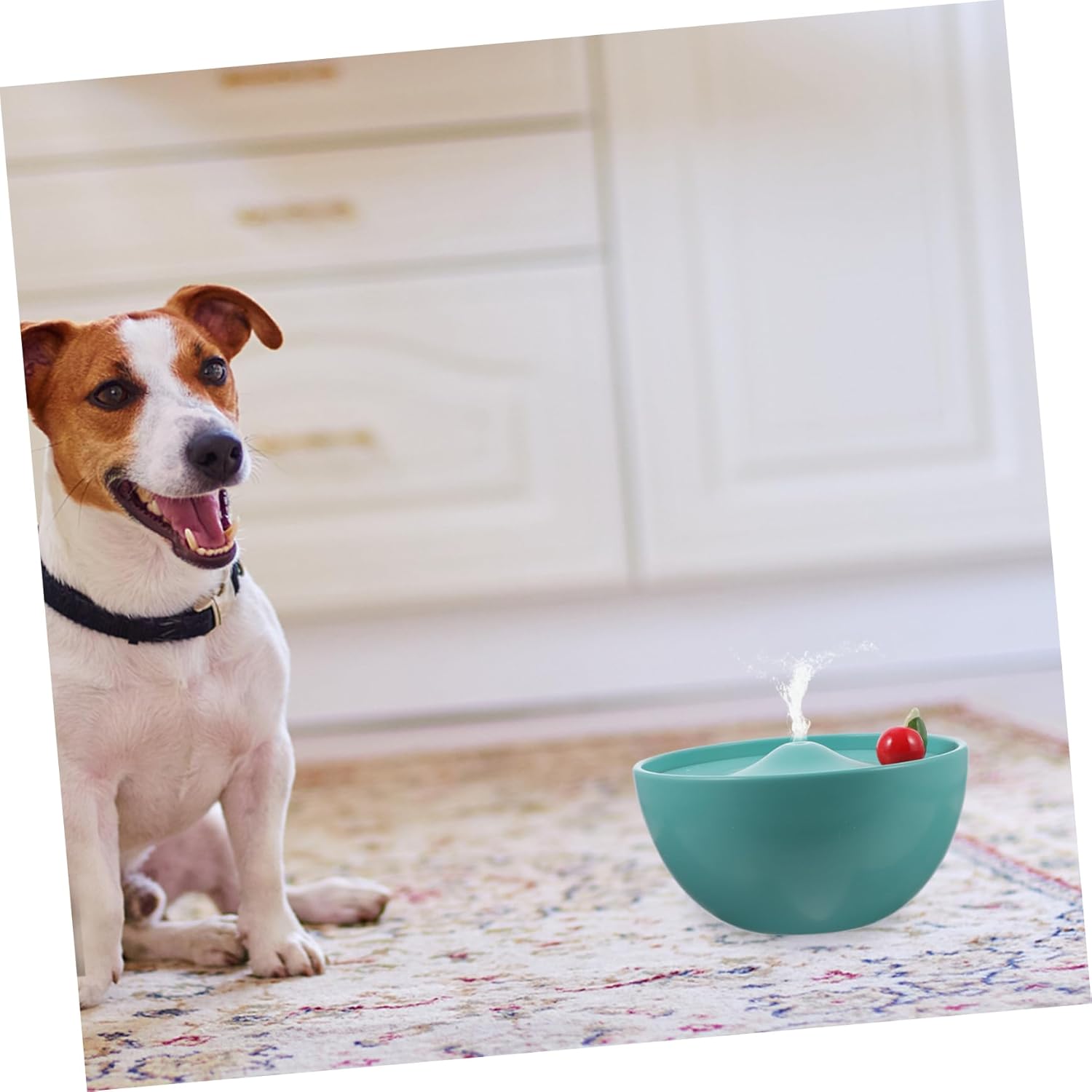 USB Cherry Ceramic Cat Water Fountain Automatic Circulating PET Water Dispenser for Indoor Use