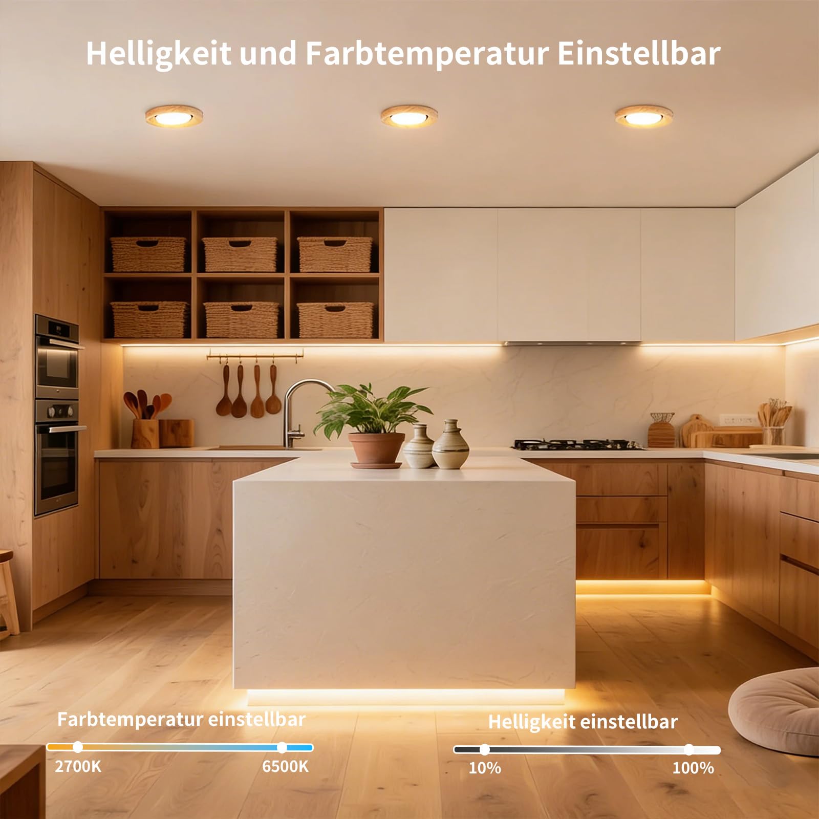 I-SHUNFA Lampadine GU10 LED con Telecomando e Controllo APP,4 Pack