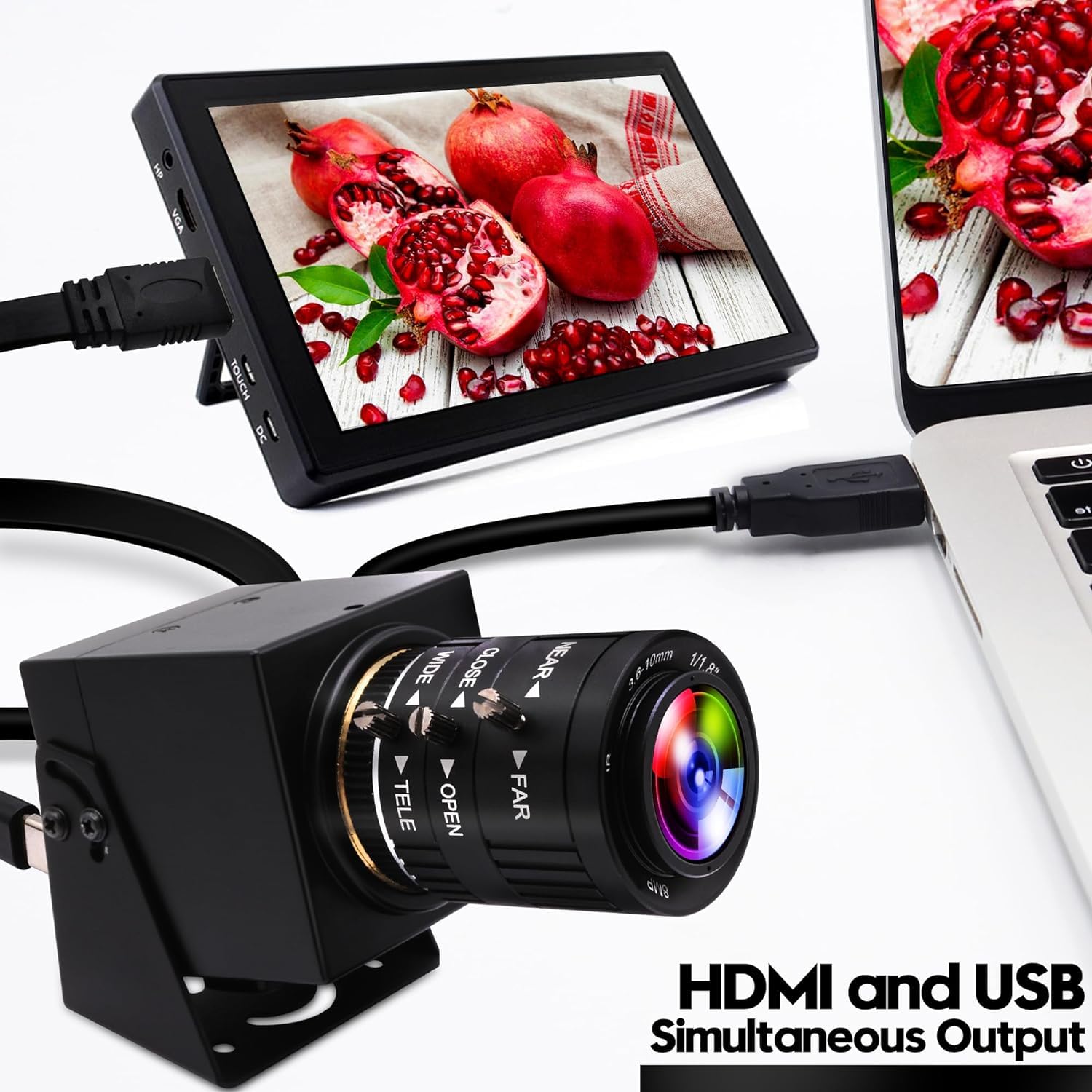 Mermaid 4K USB HDMI Camera 3.6-10mm Lens - Dettaglio