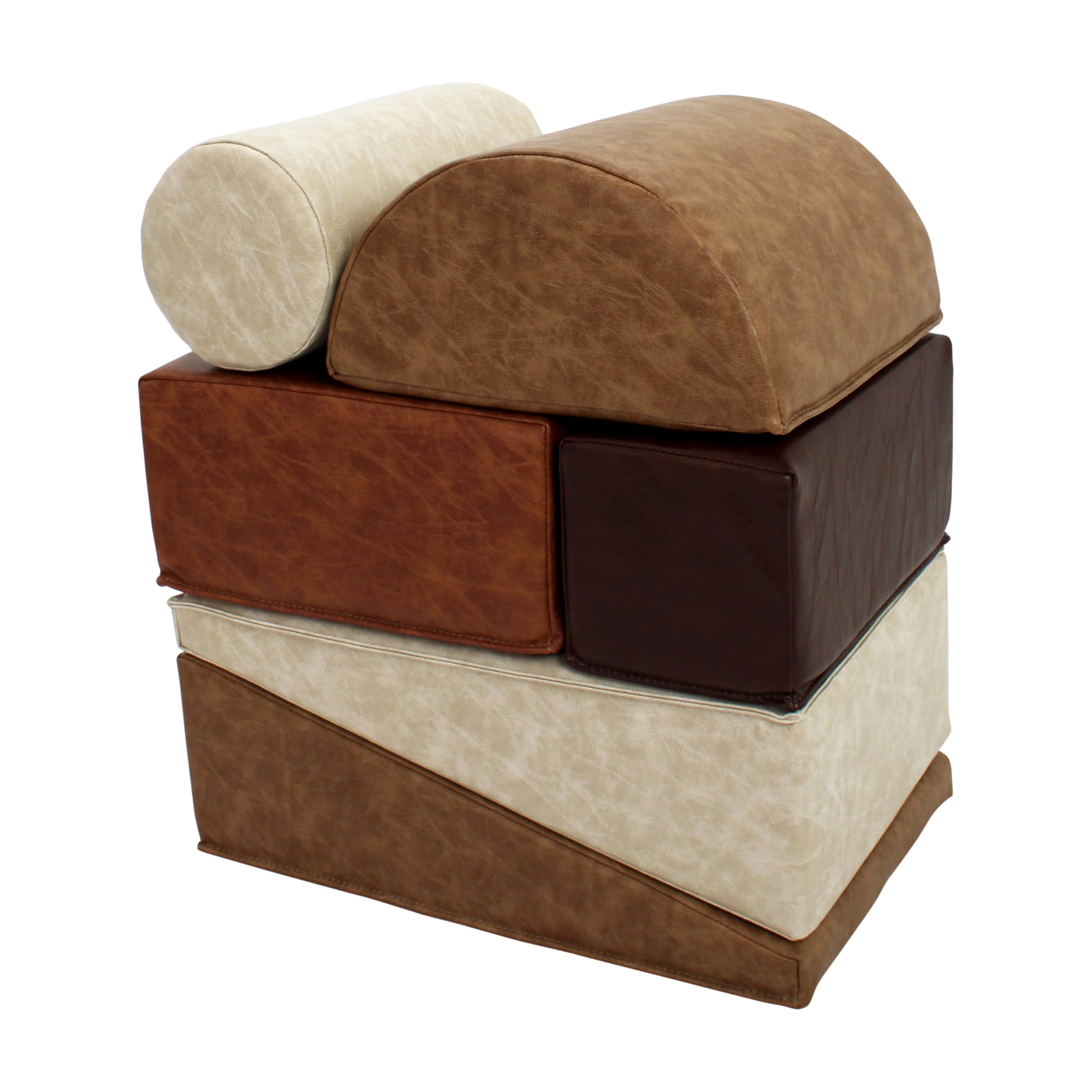Snapklik.com : FDP Rustic Toddler Builder Block Set, Neutral Soft Foam ...