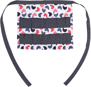 Alipis Egg Collecting Apron with Multi-pocket Storage for Kitchen Cooking and Baking Machine Washable Farmhouse Apron for Chicken Egg Gathering Stylish Hen Pattern Design for Home Use