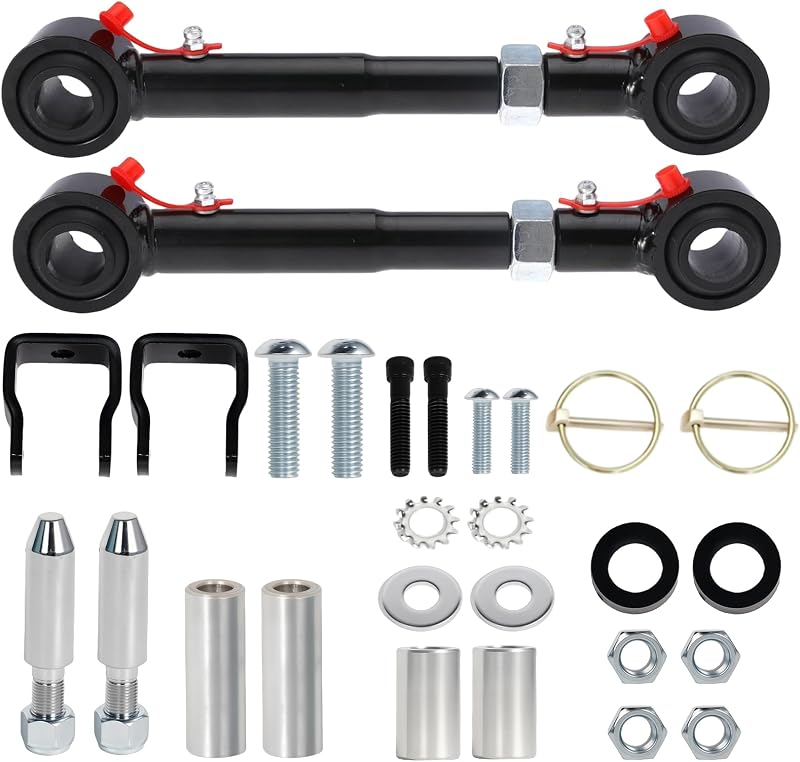 Kit de bieletas dianteiras da barra estabilizadora Chassora JP-9003-TJ com desconexão rápida para Jeep Wrangler TJ e Cherokee XJ – 2 unidades