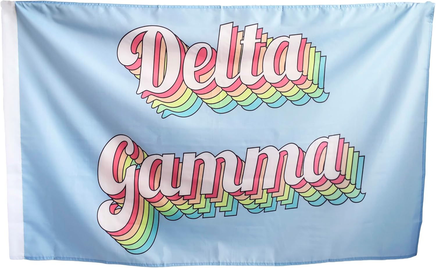 Delta Gamma - Sorority Letter Flag (Retro Design)