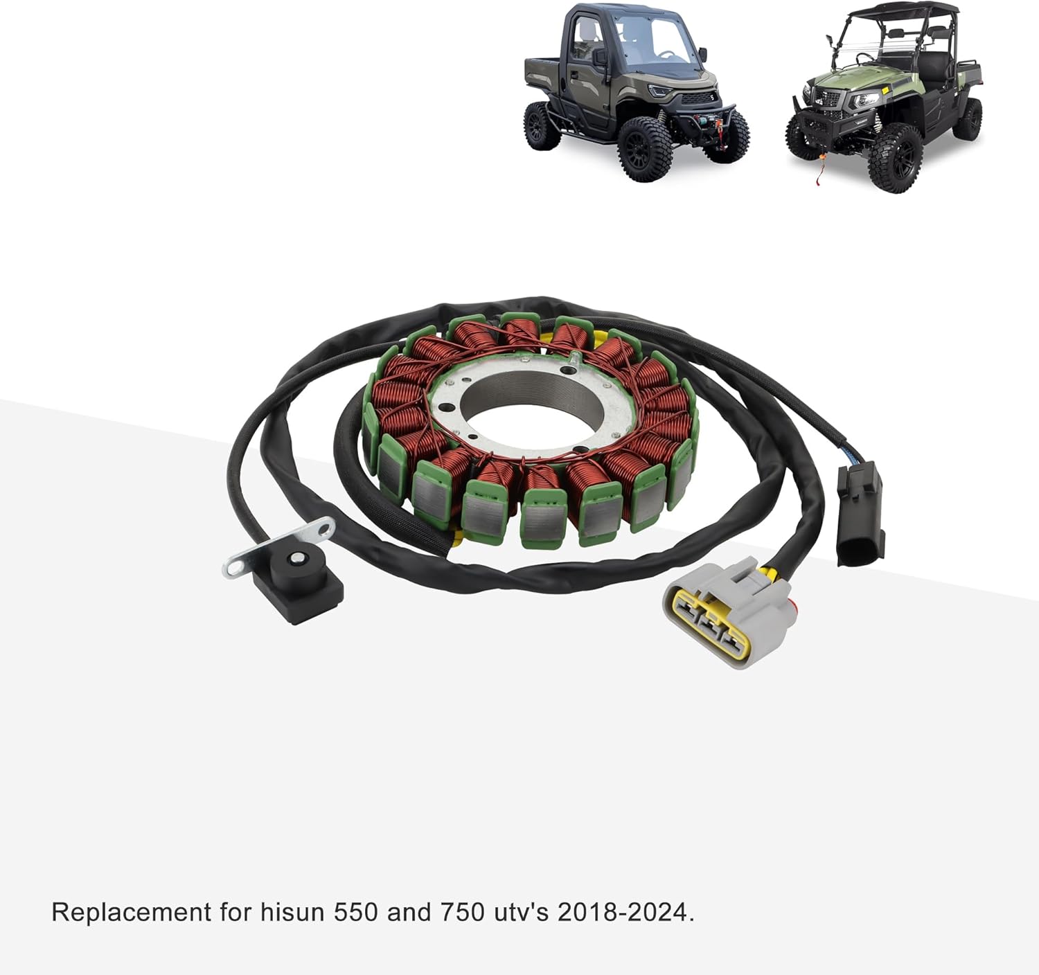 GOOFIT Motorcycle Engine Parts Magneto Stator Coil Replacement for HiSUN 550 and 750 UTV 2018-2024