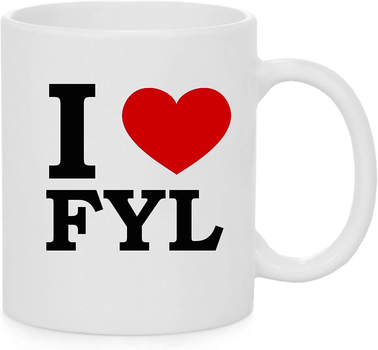 Amazon.com: I Heart fyl (Amor) Taza oficial : Hogar y Cocina