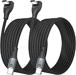 90 Degré USB C Charge rapide du câble [2P 6,6FT/2M] 60W Angle droit USB C Câble de chargeur, USB C Transfert de données USB Cord pour téléphone i 16/15 Pro Max, Tesla Modèle Y, Apple Mac-Book Pro, i-Pad, Samsung