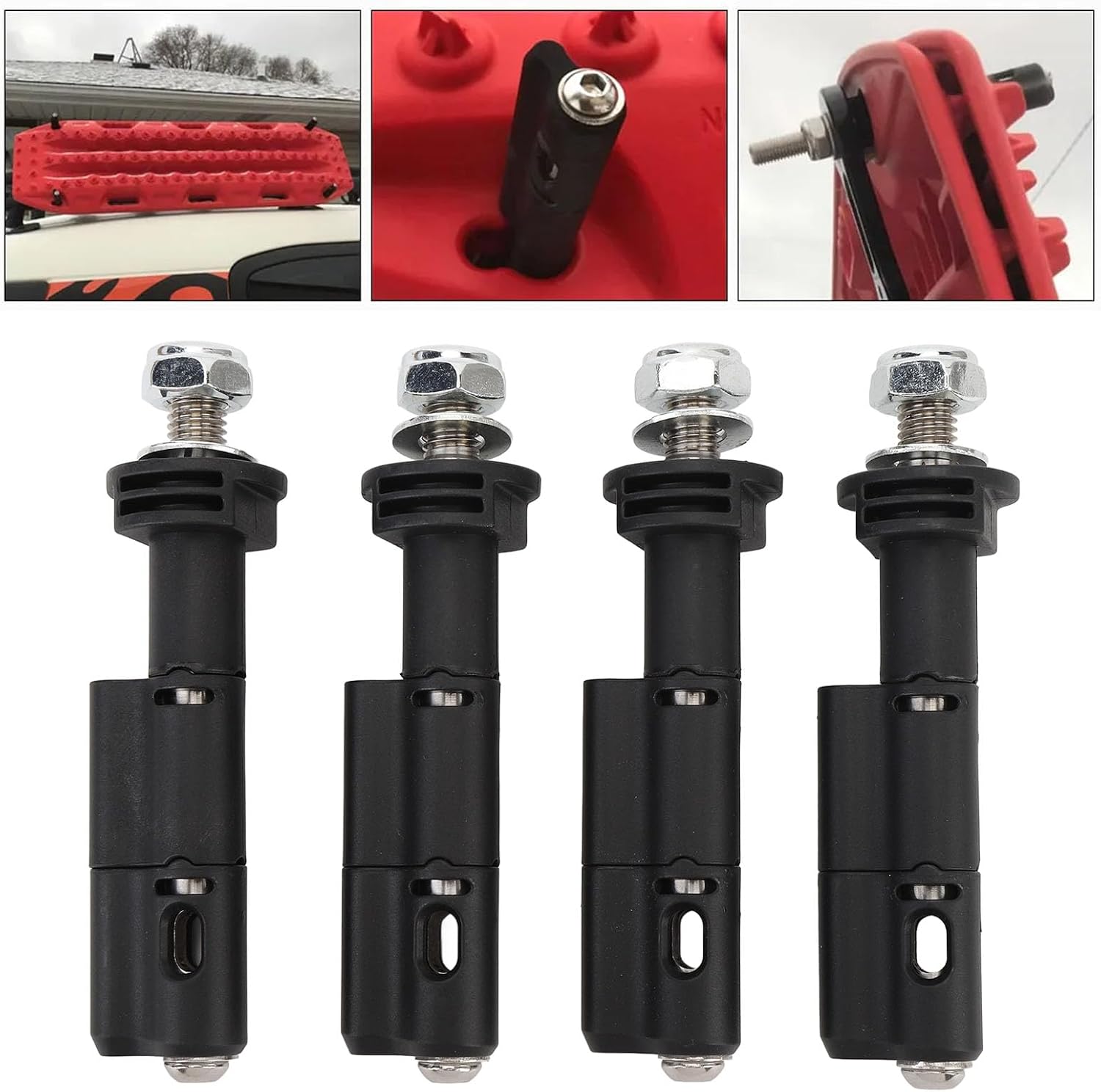 Traction Plate Pin, 4pcs 17mm Traction Board Mounting Pin Set, Lockable Traction Boards Replacement for Mini Recovery Traction Boards