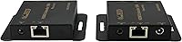 Vista 4 de ViewHD Extensor HDMI avanzado de perfil bajo sobre 164.0 ft / 164 pies Cable Ethernet único con bucle local Extensor IR Características POE