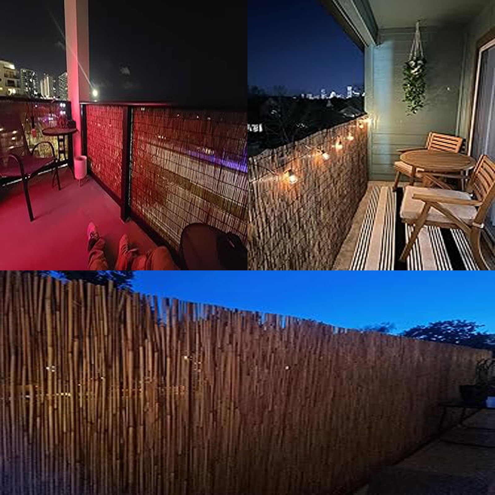 Arelles in Canniccio,Recinzione Giardino Esterno Rinforzato,Rotoli di Recinzione di bambù Naturale,Decorazione Murale Moderna Facile da Installare,Protezione Solare per Giardino Privacy(H140xL500cm/4