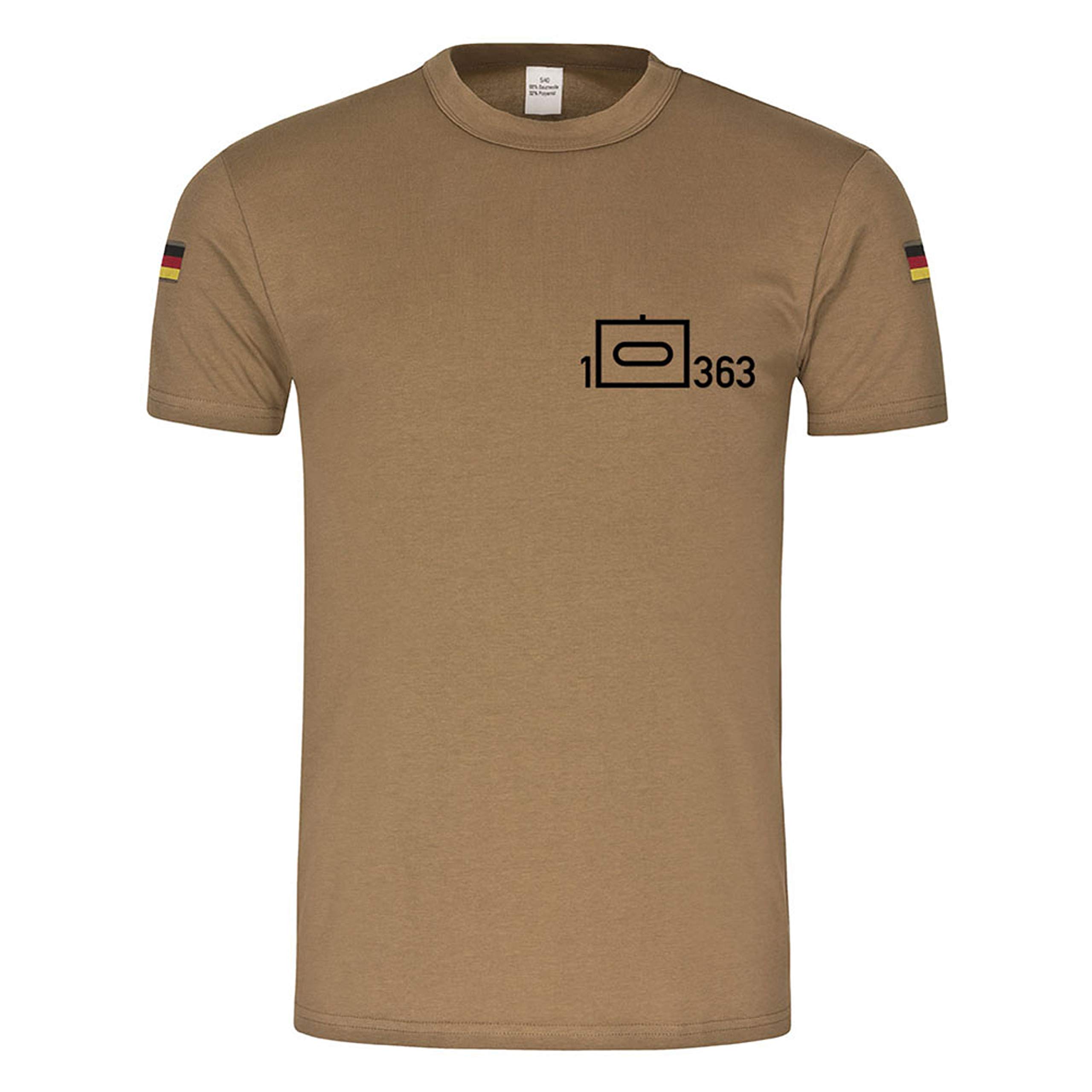 T-shirt tropical vert Large du 363e bataillon de chars de la Bundeswehr - 4
