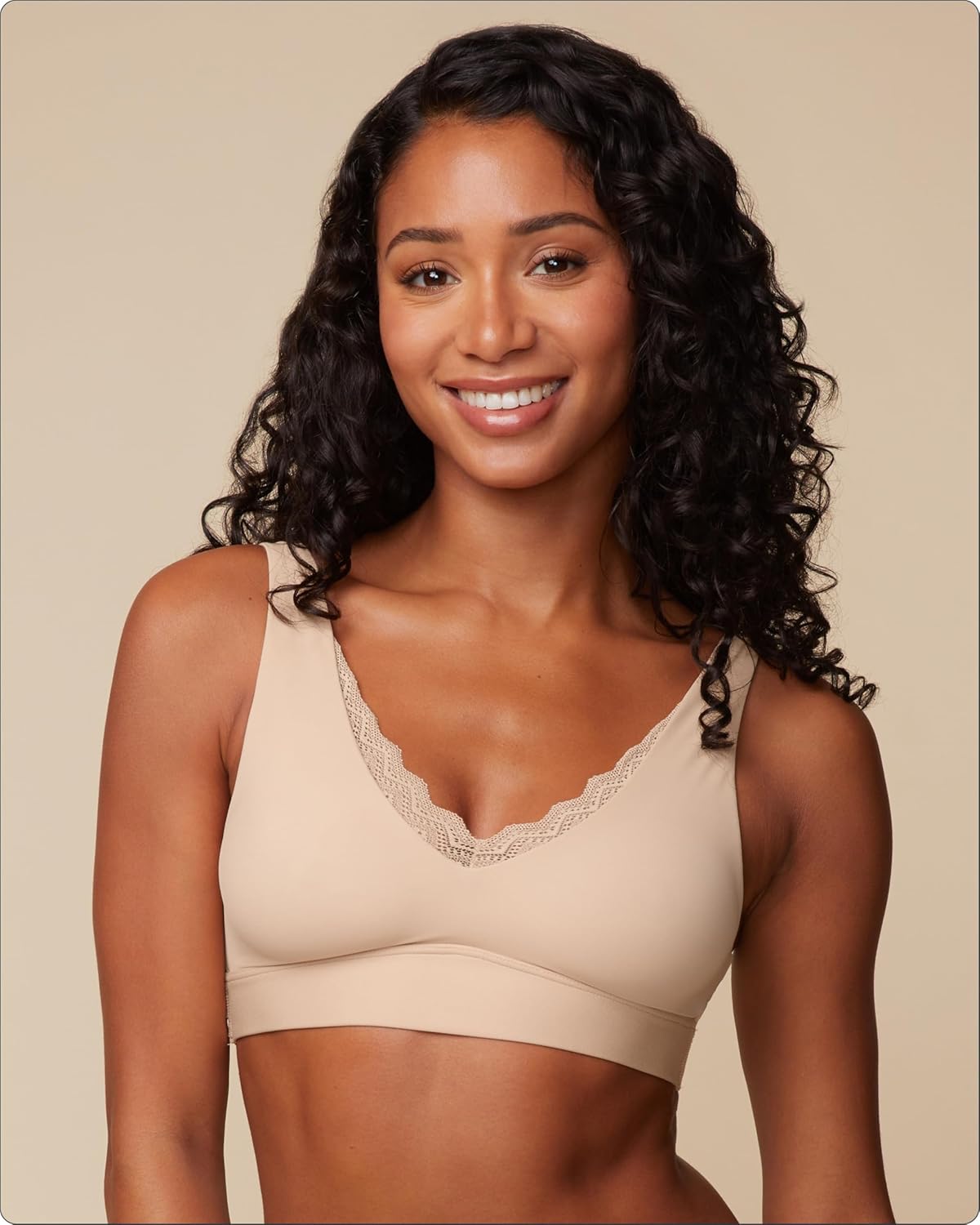 Harper Wilde Bliss Lace Bralette - Ultra-Soft, Lightweight, Lace Trim Bralette for Women with No Cups, Wires or Padding - Image 2