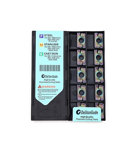 Miniatura 2 de DelitonGude APMT1604PEER-XM Torno indexable Fresado de carburo sólido Inserto de torneado para el acabado de acero y otros metales duros HRC60