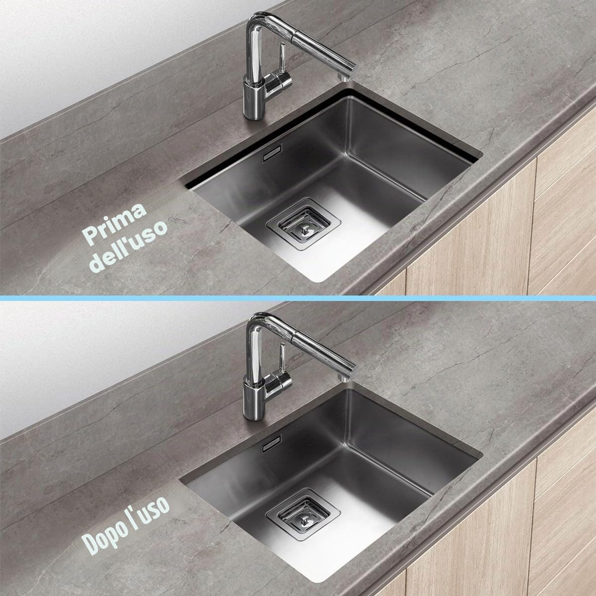 Staffe per Lavello Sottotop, Confezione da 2 Staffe Regolabili in Acciaio Inox per Lavello Sottotop, Kit di Installazione per Impieghi Gravosi per Lavello da Cucina e Bagno (71-100 cm)