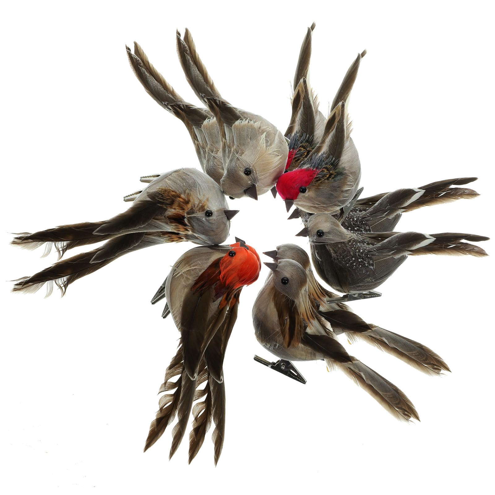 Oiseaux artificiels réalistes en mousse MAGICLULU pour décorer sans abîmer