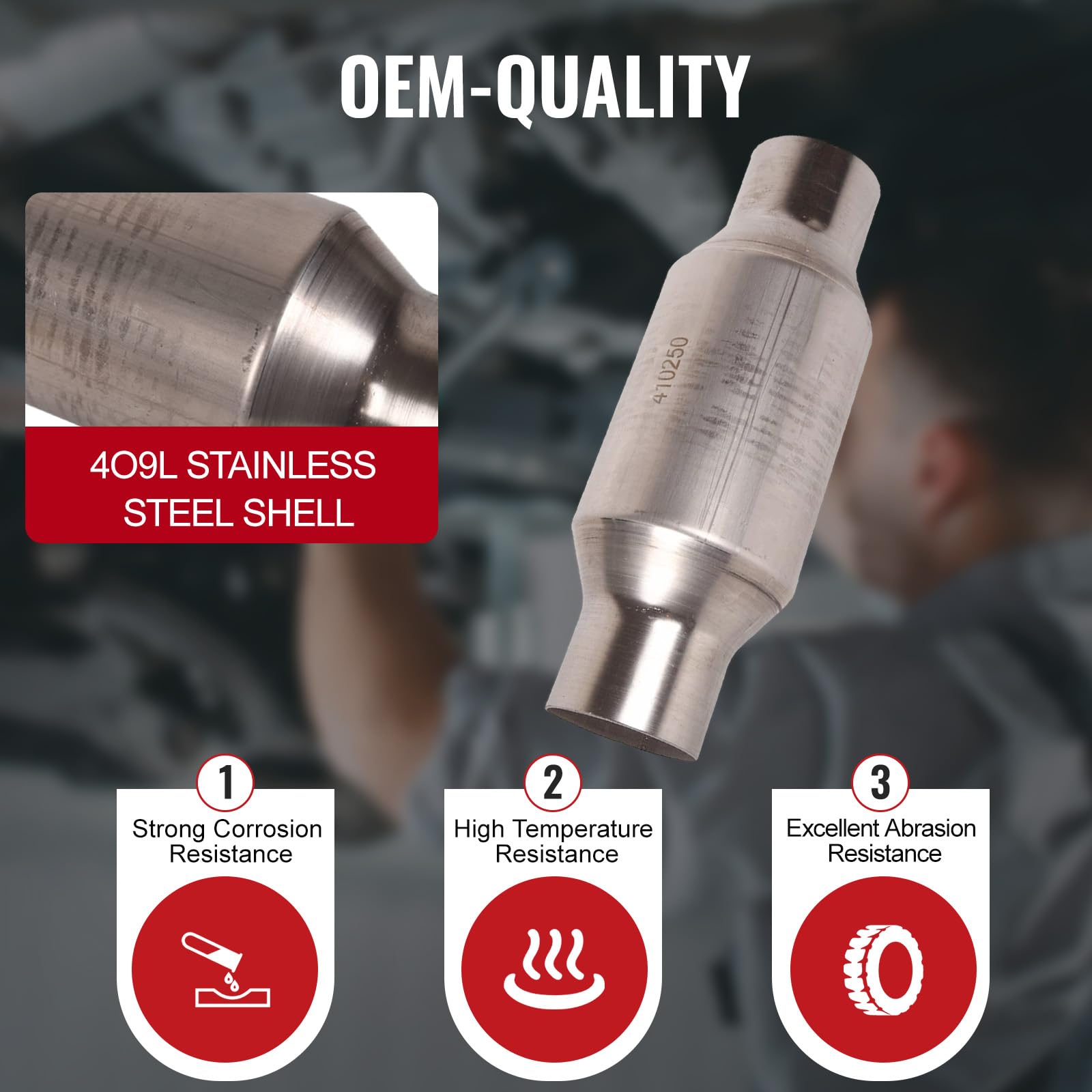 トラック用触媒 Amazon.co.jp: TOPAZ 2個 2.5インチ ユニバーサル ハイフロー