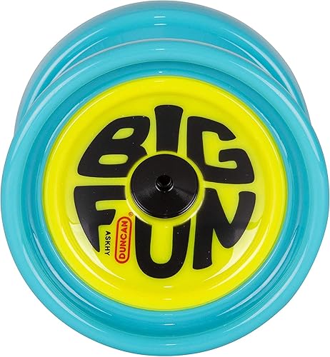 Miniatura 7 de Duncan Toys Big Fun - Yoyó color aguamarina, sin respuesta, yoyó de nivel profesional, rodamiento cóncavo Agua,Azul/Naranja,Azul y
