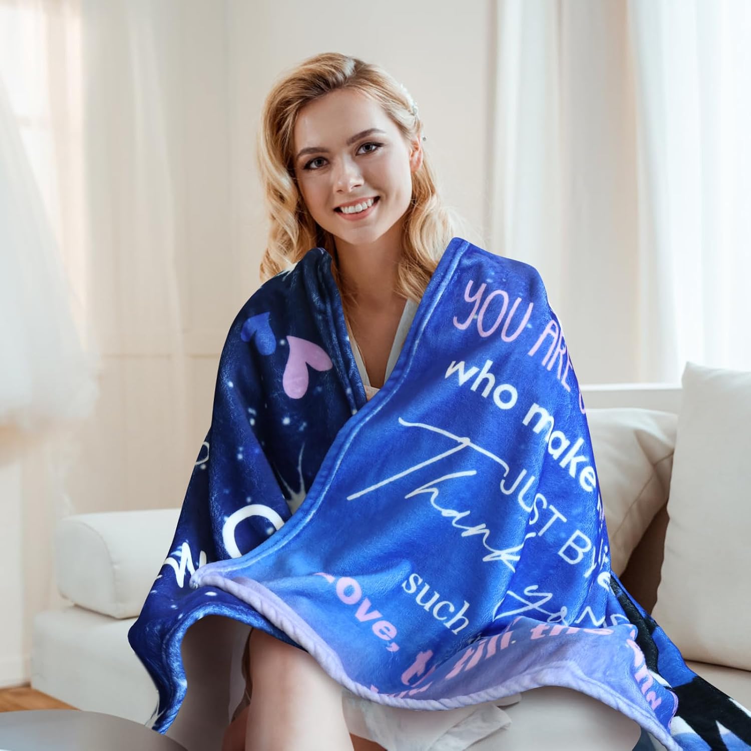 Best Friend Birthday Gifts for Women, Friendship Gifts Throw Blanket for Valentines Galentines Day, Birthday Gift for Woman Friendship, Bestie Blanket 50 * 60 Inch - Image 3