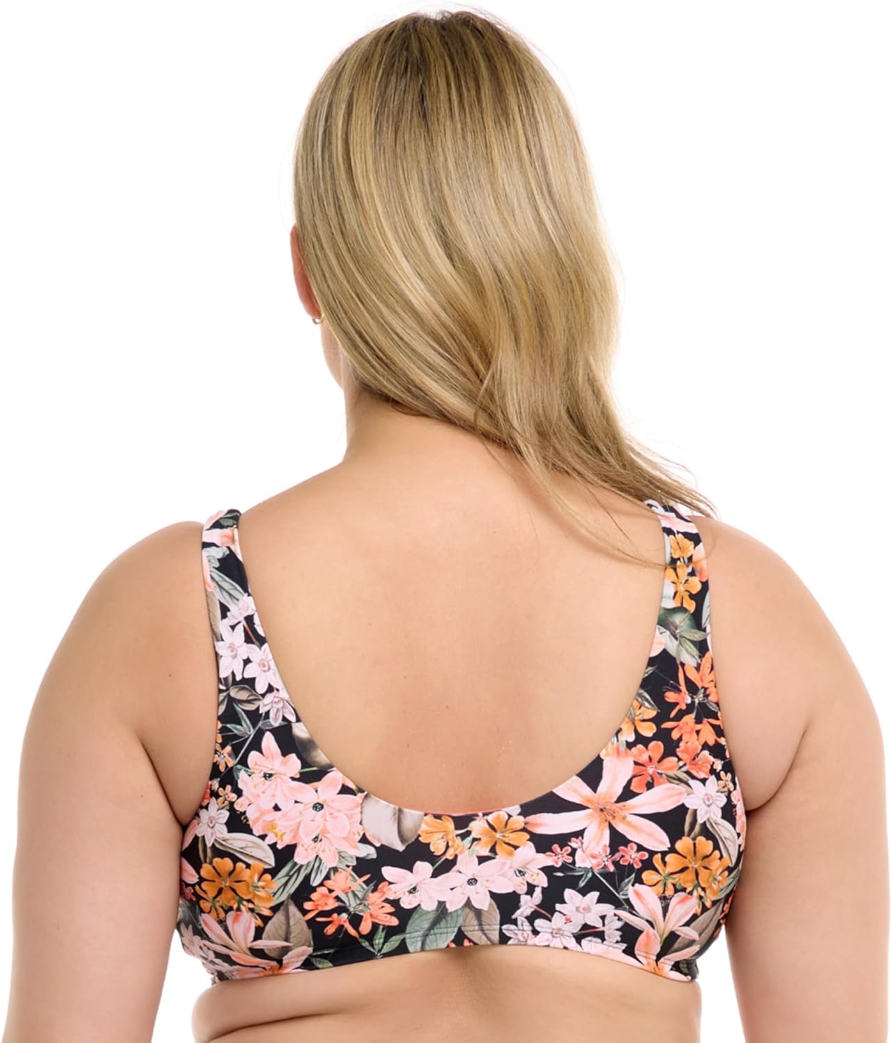 Body Glove Women's Kate Plus Size Crop Bikini Top Swimsuit with Front Tie, Available in Sizes 1x,2X,3X