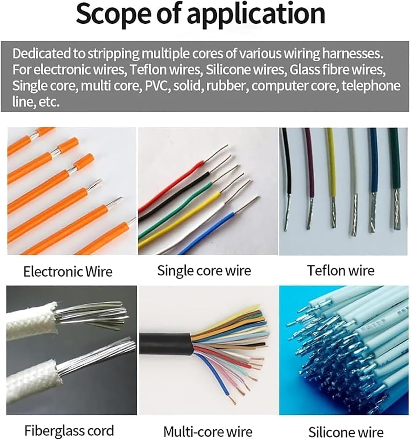 Pelacables y tornado con pantalla digital con hoja en V ajustable para trabajos eléctricos de precisión