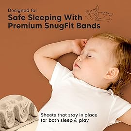 Pack and Play Sheets Fitted - 2-Pack Mini Crib Sheets for Pack N Play Mattress 38x26, Soft & Cozy, Neutral Toddler Playard Bedding, Snug Fitted Mini Baby Crib Mattress Cover Boy, Girl (Rust)