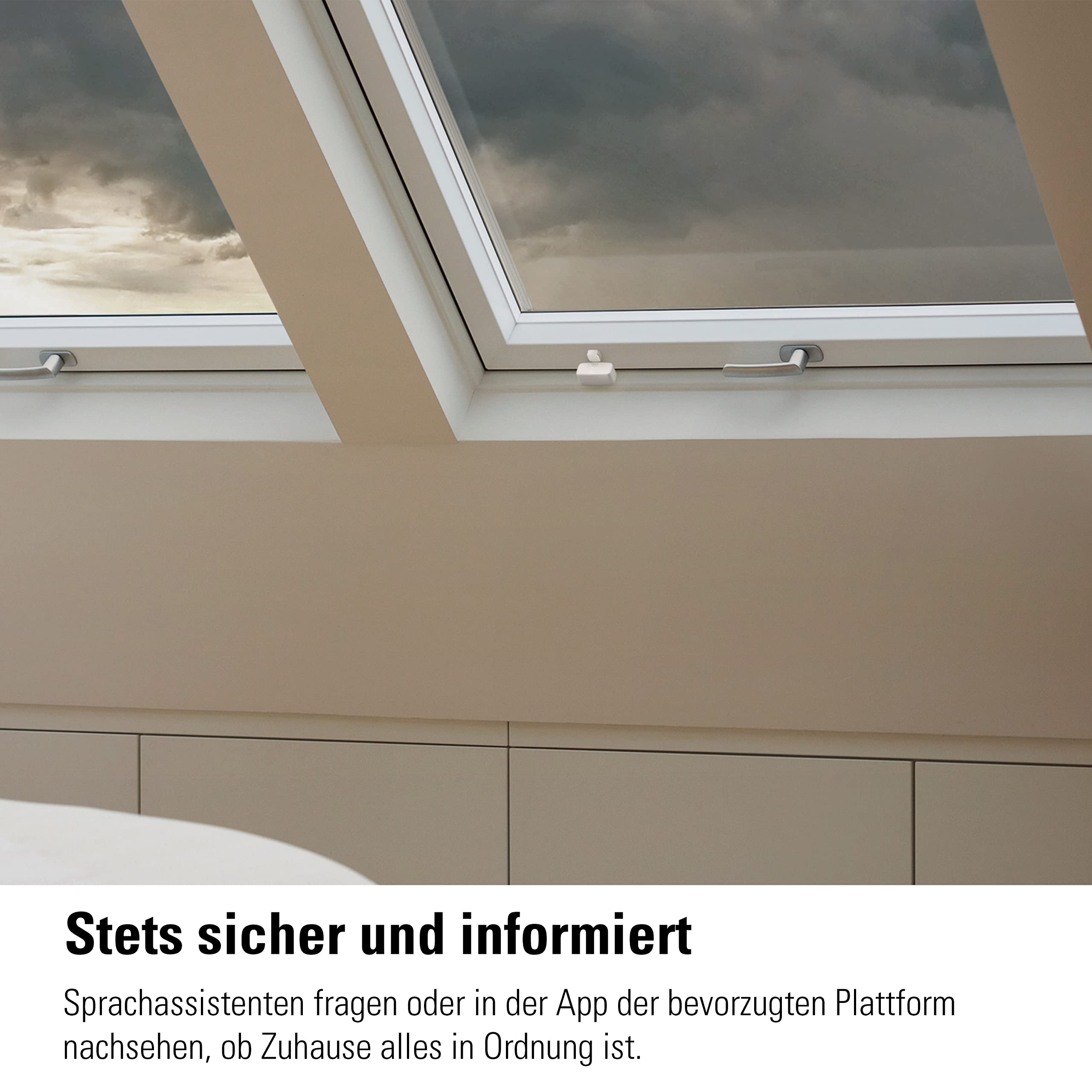 Eve Door & Window (Matter), Smarter Kontaktsensor für Türen & Fenster, Sicherheit, aktiviert Geräte, kompatibel mit Alexa, Apple Home, Google Home, SmartThings, benötigt Thread Border Router