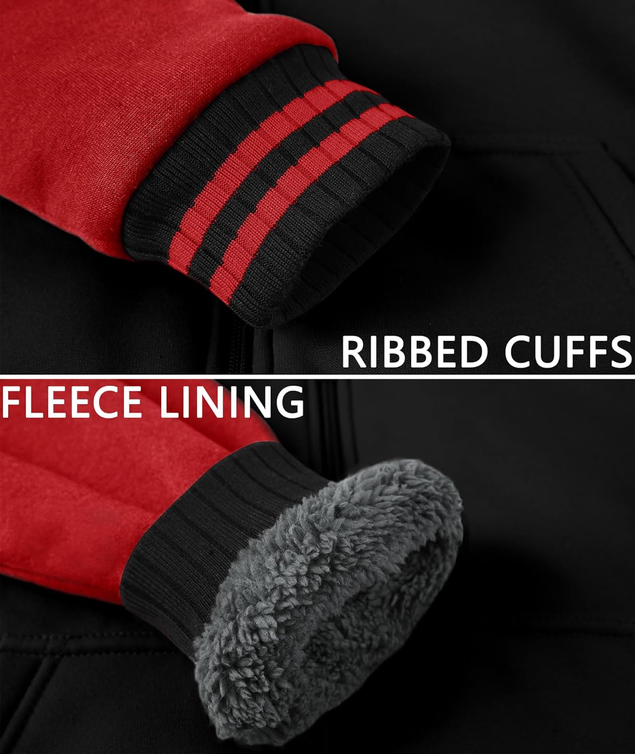 LLdress Boys Hoodie Kids Fleece Sherpa Lined Jacket Youth Zip Up Heavyweight Hooded Sweatshirt Teen Winter Warm Coat