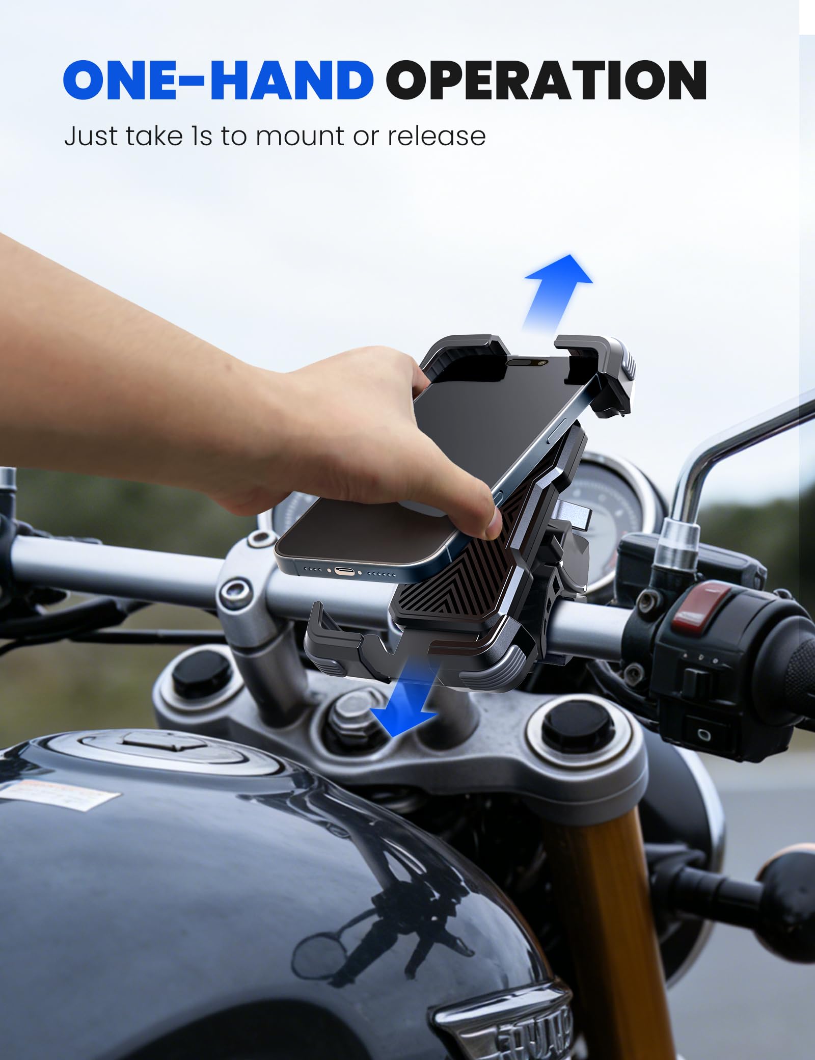 grefay fahrrad handyhalterung edelstahl Handyhalter Motorrad Handy Fahrradhalterung Wähle Deine Farbe:frost Fahrrad Anhänger / Hunde EK eingetragen