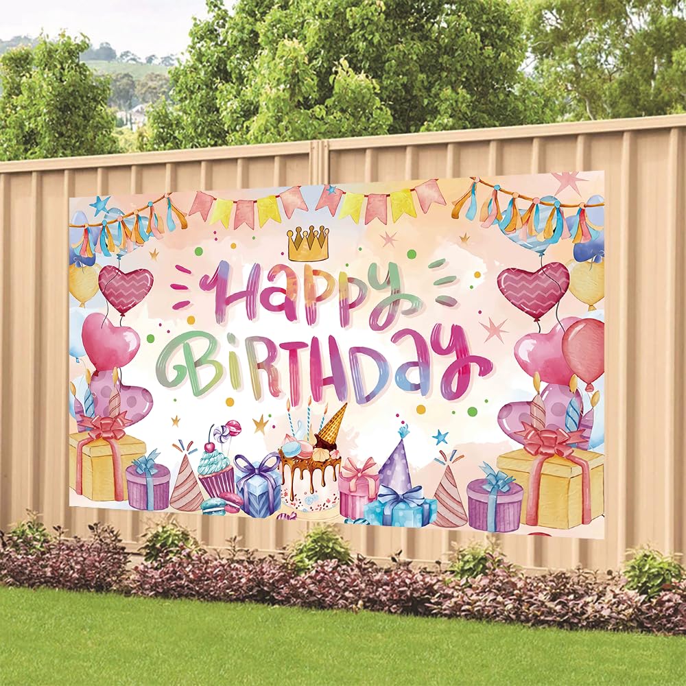 Amazon.co.jp: ハート バースデー タペストリー ハート 誕生日