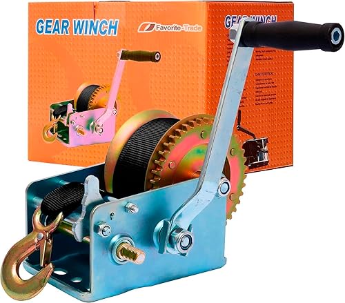 Trailer Winch – Durable Hand Crank – 3500 lbs Hand