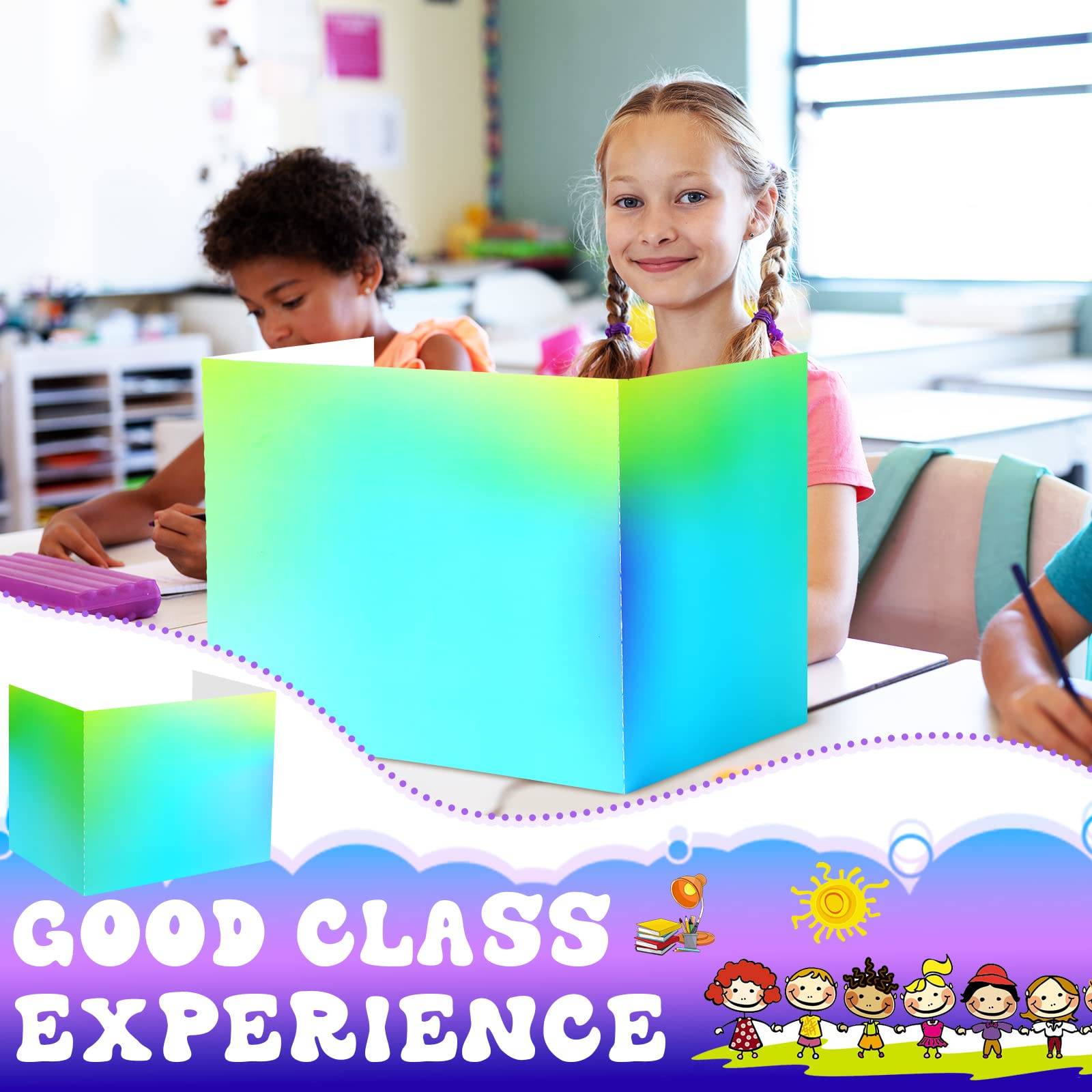 Snapklik.com : SATINIOR 24 Pcs Desk Dividers For Students, 12 Colors ...