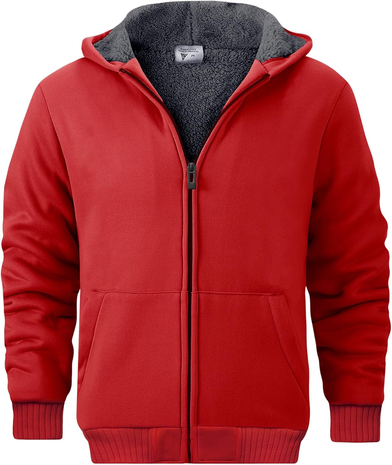 SECOOD Kids Fleece Hoodie Jacket – Sherpa Lined Zip Up