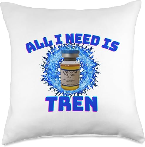 Miniatura 5 de All I need is tren Gym trenbolone Almohada de tiro 16x16, multicolor