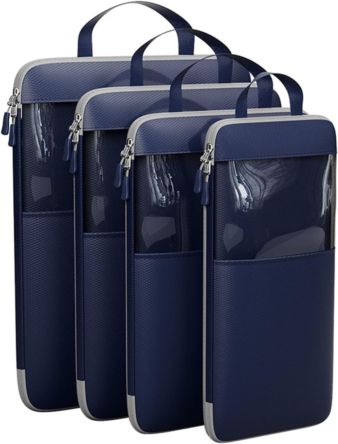 GOTENTIFY トラベルポーチ 圧縮トラベルセット キューブ旅行荷物パッキング オーガナイザー、6 PCS、拡張可能なスーツケース オーガナイザー  セット旅行必需品バッグまたはホーム ストレージ用 (SN-jpPO6-カーキ 6Pcs) 旅行用パッキングキューブ 拡張可能 圧縮オーガナイザー バックパック用 省スペースバッグ 衣類/靴/下着用