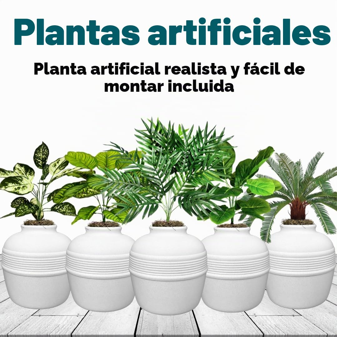 Good Pet Stuff, La Caja de Arena Oculta Original, Plantas Artificiales y Caja de Arena Cerrada para Gatos, ventilada y Filtro de Olor, fácil de Limpiar, Abedul Blanco
