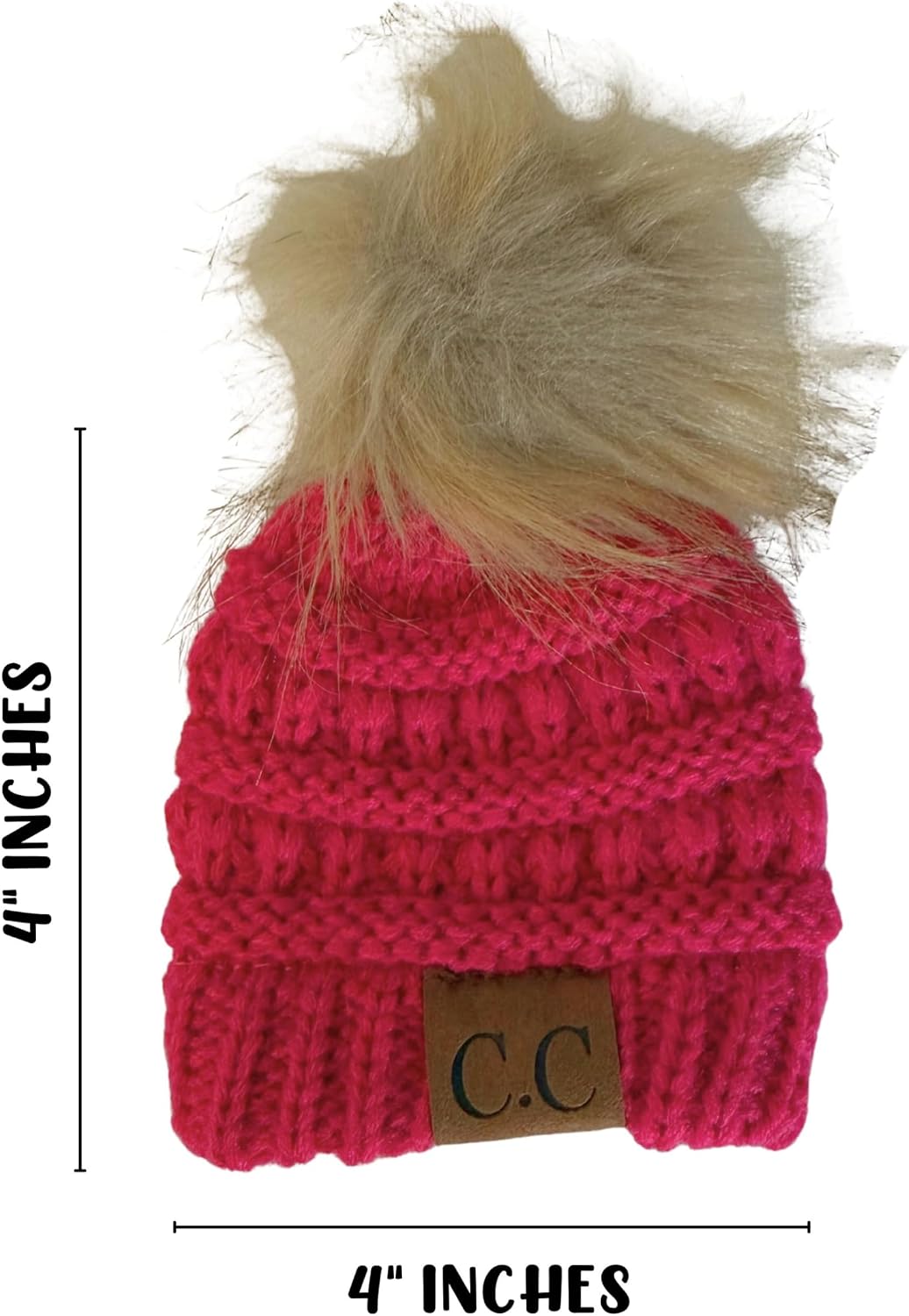 Lashicorn Mini Beanie Hats for Smiley Face Freshie | 10pk Mixed Random Knit Chunky Pom Furry Fuzzy Small Doll Sized Car Freshner Mold Cardstock Winter