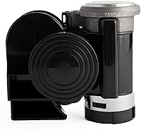 Vista 2 de Viking Horns Bocina de aire compacta de 139 decibelios V613B en color negro