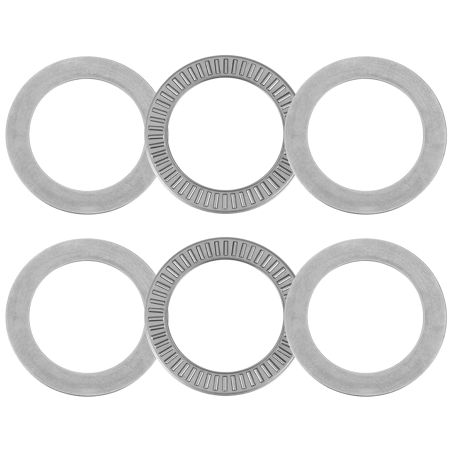 uxcell NTA1625 Thrust Needle Roller Bearings with Washers 1" Bore 1-9/16" OD 5/64" Thickness 10pcs