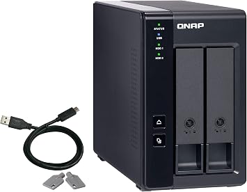 QNAP TR-002 2 Bay USB Type-C Direct Attached Storage (DAS) with Hardware RAID (Diskless) (TR-002-AMZ-US)