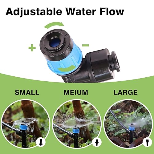 Miniatura 3 de Paquete de 32 Nuevos Emisores de Goteo Rociadores de Fácil Conexión para Tubería de Riego por Goteo de 1/4