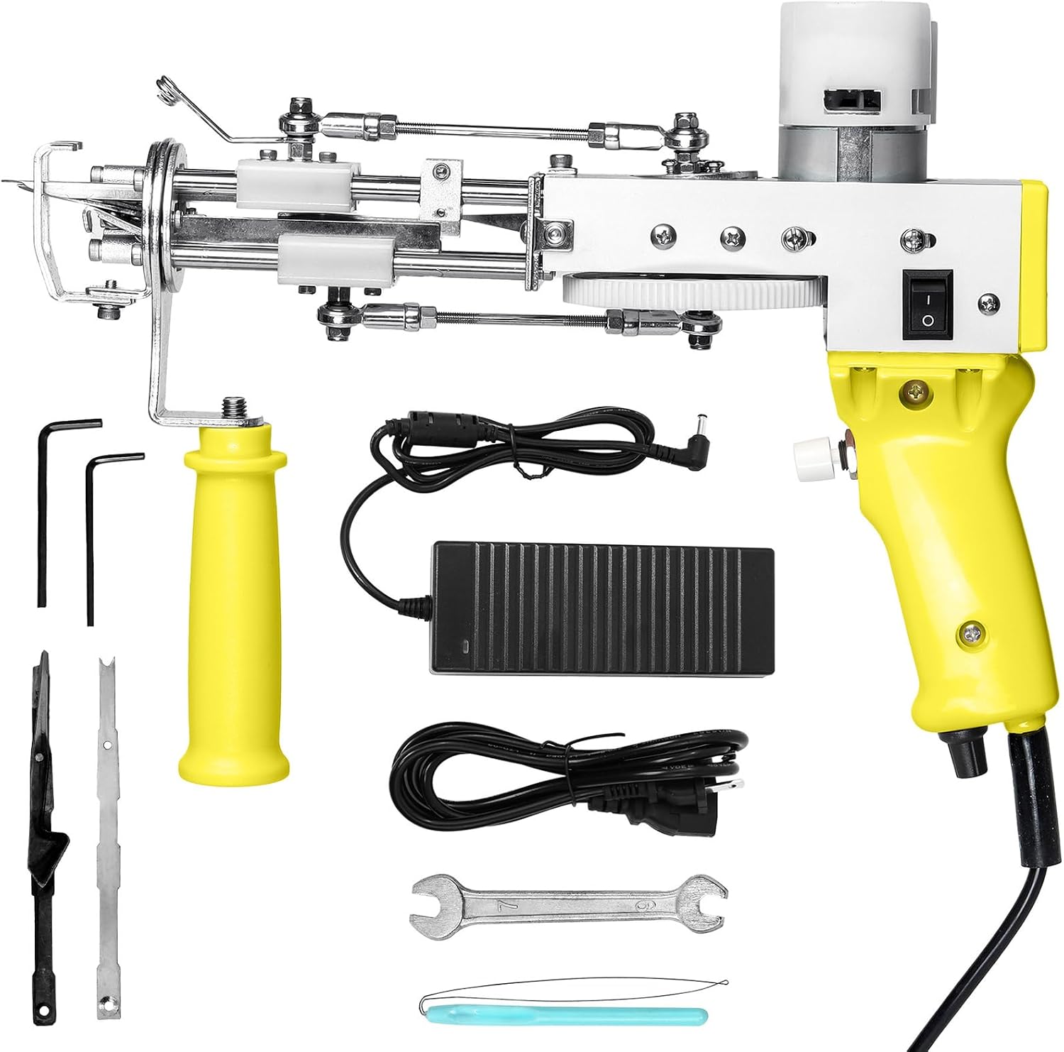 Tufting Gun Kit - 2-in-1 Cut Pile & Loop Pile Rug Tufting Machine with Adjustable Speed, 360° Handle, DIY Carpet Weaving Tool for Beginners & Professionals