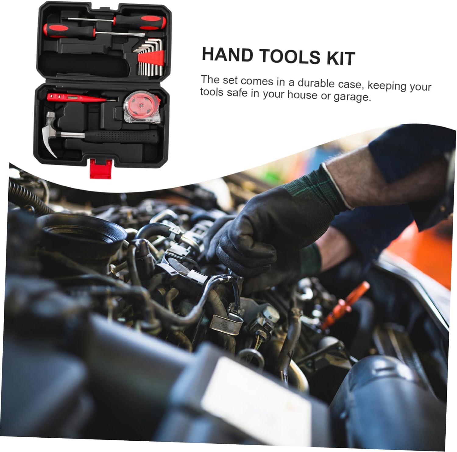 15pcs Home Repairing Kit Tool Box Set for Diy Tools Professional Handyman