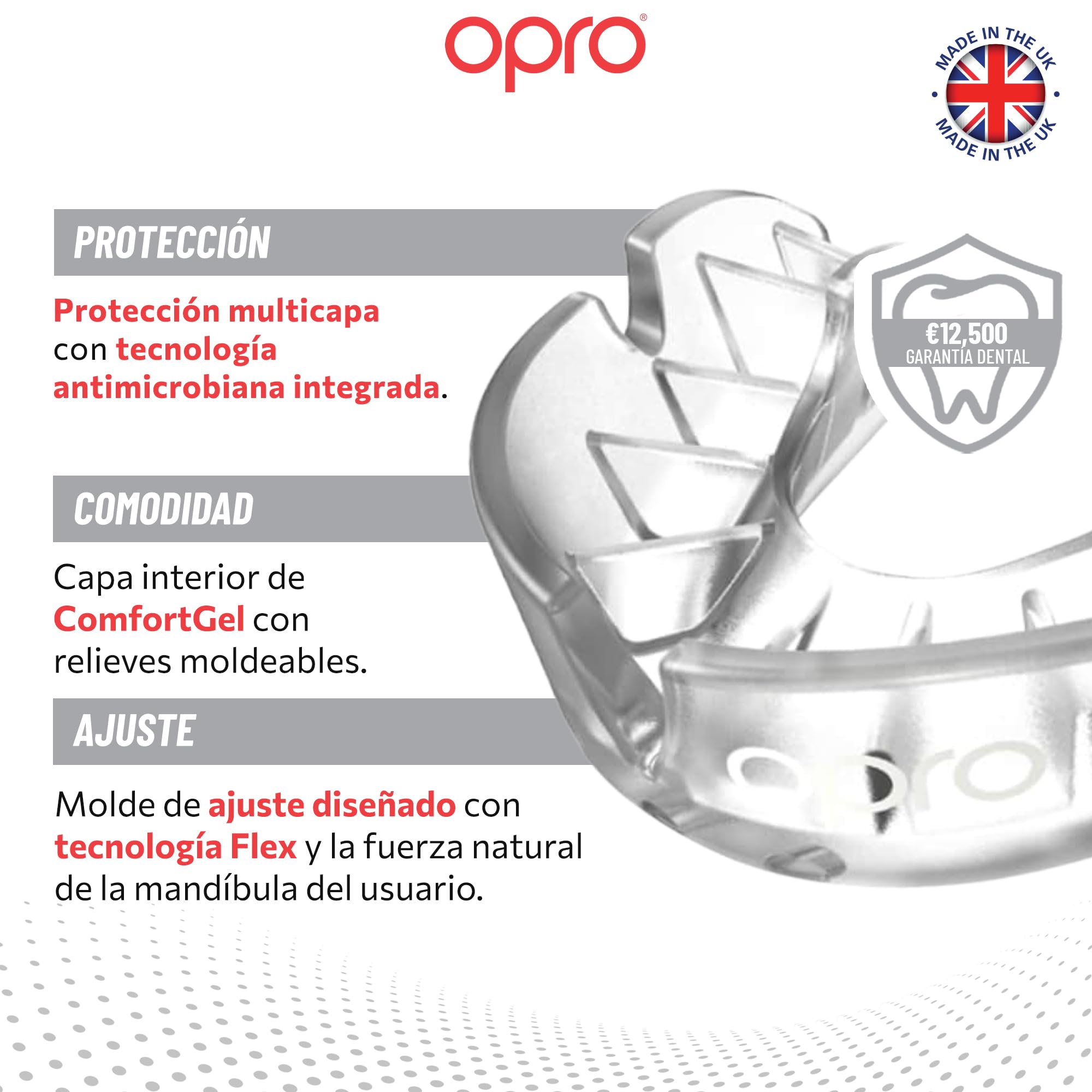OPRO Protector Bucal Nivel Plata – Ajuste Esencial para Adultos y Niños – Bucal para Boxeo, MMA, BJJ, Rugby y Hockey – Moldeo Fácil — view 3