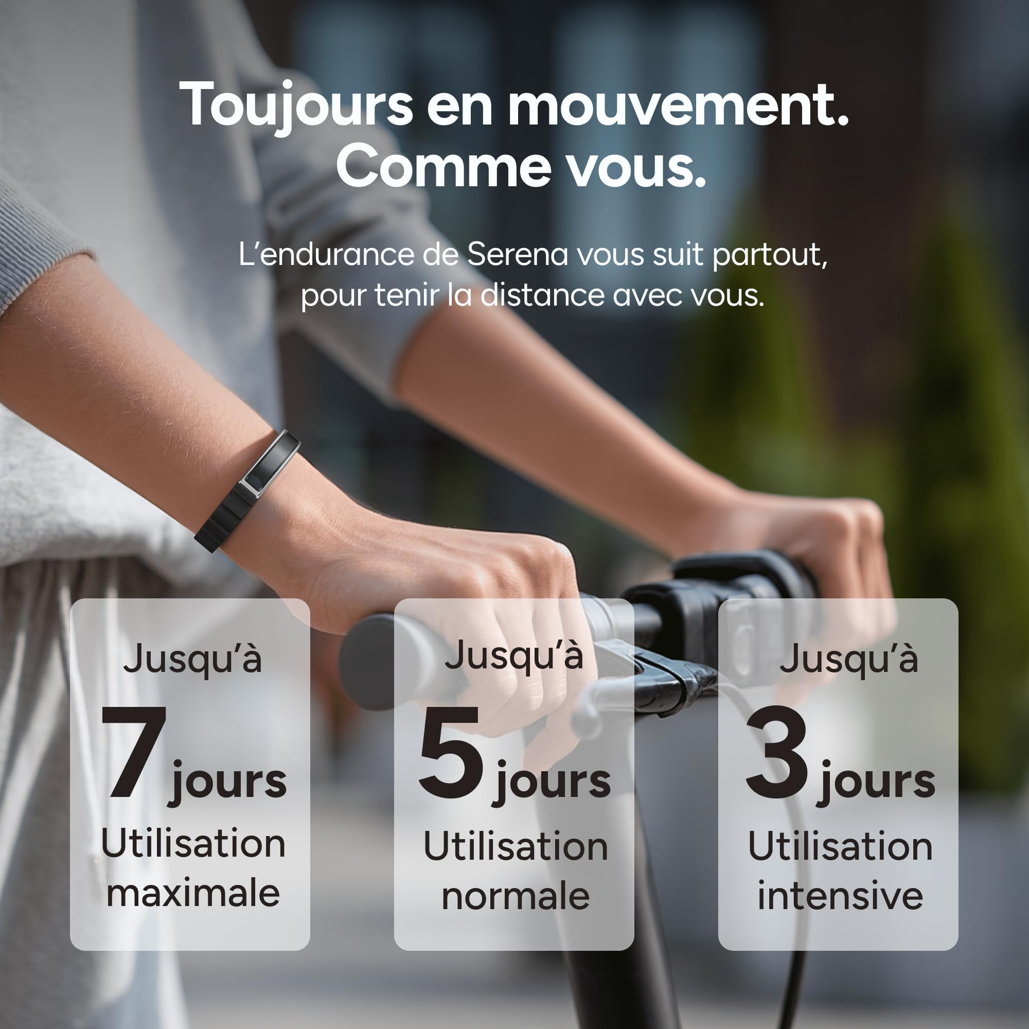 KSIX Bracelet connecté Serena pour Femmes avec écran, Suivi d'activité et de Sommeil, 100 Modes Sportifs, autonomie de 7 Jours, étanchéité jusqu'à 5 ATM, 2 Bracelets (Silicone et métal)